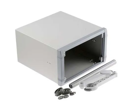 63-7718-81　Aluminium Project Box, Grey, 260 x 250 x 150mm　M5625325