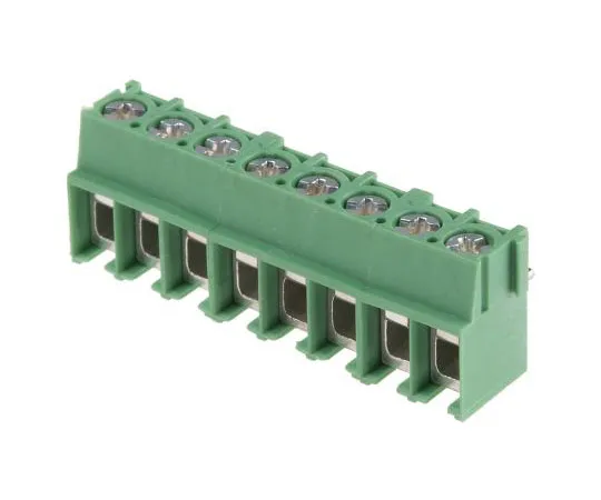 63-7650-87　Phoenix Contact PT 2.5/ 8-5.0-V PCB Terminal Block, 8 Way/Pole, Screw Terminals, 20 → 10 AWG Through Hole,　1987782