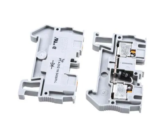 63-7729-40　Phoenix Contact, PT 4-DIO 1N 5408/R-L Series , 800 V Component Terminal Block, Push In Termination　3212125