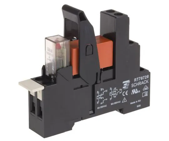 63-7586-73　TE Connectivity RT Series 230V ac DIN Rail Interface Relay Module, SPDT　RT3S4T30 6-1415073-1