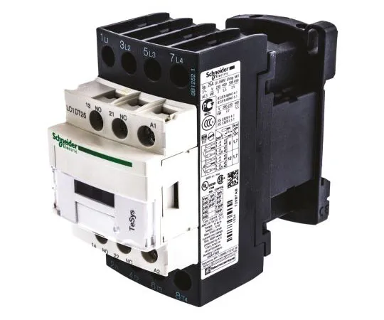 63-7554-62　Schneider Electric 4 Pole Contactor, 25 A, 24 V ac Coil, TeSys D, 4NO　LC1DT25B7