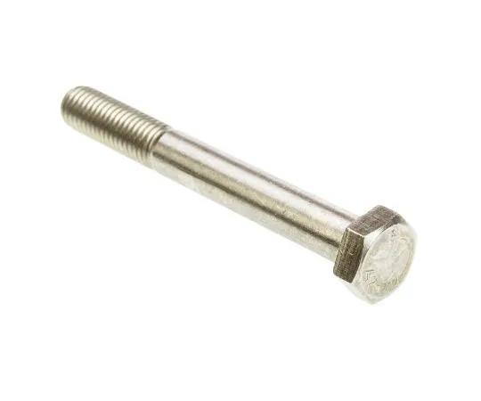 63-7596-46　Plain Stainless Steel Hex Bolt, M12 x 100mm　508-1155