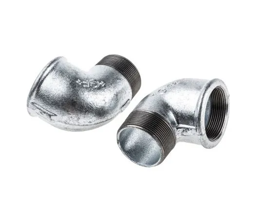 63-7645-31　Georg Fischer Malleable Iron Fitting Elbow, 2 in BSP Male (Connection 1), 2 in BSP Female (Connection 2)　770092209