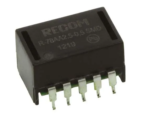 63-7723-30　Recom Switching Regulator, 4.75 → 32V dc Input, 2.5V dc Output, 500mA　R-78AA2.5-0.5SMD