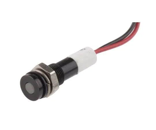 63-7708-75　RS PRO White Indicator, 24 V dc, 6mm Mounting Hole Size, Lead Wires Termination, IP67　700-1883