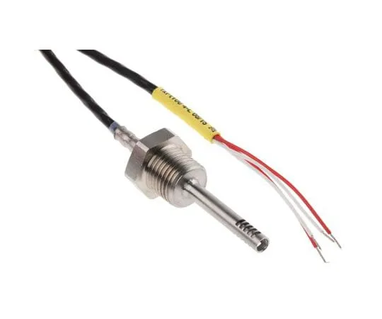 63-7572-82　Electrotherm PT100 Sensor, -50°C min +200°C max, 40mm Probe Length x 4.5mm Probe Diameter　K5-E-4LS-200C-G1/4A-40
