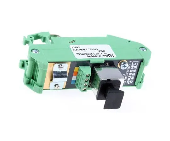 63-7612-37　Phoenix Contact FL CAT5 TERMINAL BOX Terminal Box, DIN Rail Mount 90 x 25 x 52 mm　2744610