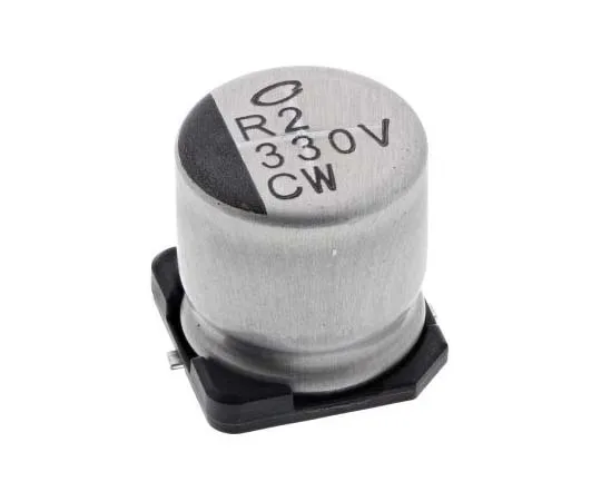 63-7746-76　Nichicon 330μF 35V dc Aluminium Electrolytic Capacitor, Surface Mount 10 (Dia.) x 10mm +105°C 10mm　UCW1V331MNL1GS