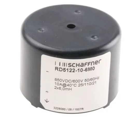 63-7561-81　Schaffner 6 mH -30 → +50% Current Compensated Choke, 10A Idc, 24.25mΩ Rdc RD　RD5122-10-6M0