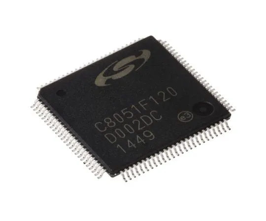 63-7612-02　Silicon Labs C8051F120-GQ, 8bit 8051 Microcontroller, 100MHz, 128 kB Flash, 100-Pin TQFP　C8051F120-GQ