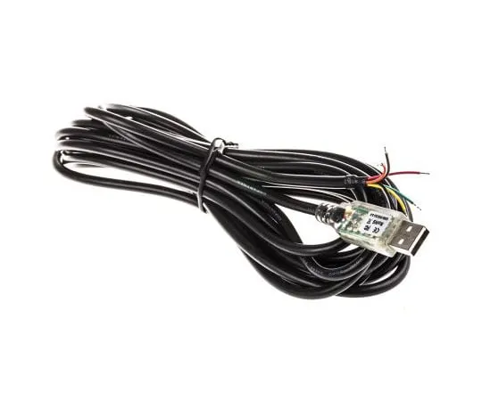 63-7695-11　FTDI Chip 5m Male USB to Wire Ended Black Interface Converter Cable　USB-RS232-WE-5000-BT 5.0