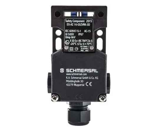 63-7706-55　ATEX EX-AZ16 Safety Interlock Switch, Fibreglass, 3NC/1NO　EX-AZ 16-03ZVRK-3D