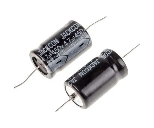 63-7727-82　RS PRO 4.7μF 450V dc Aluminium Electrolytic Capacitor, Through Hole 13 (Dia.) x 22mm +105°C 13mm 22mm　707-6388
