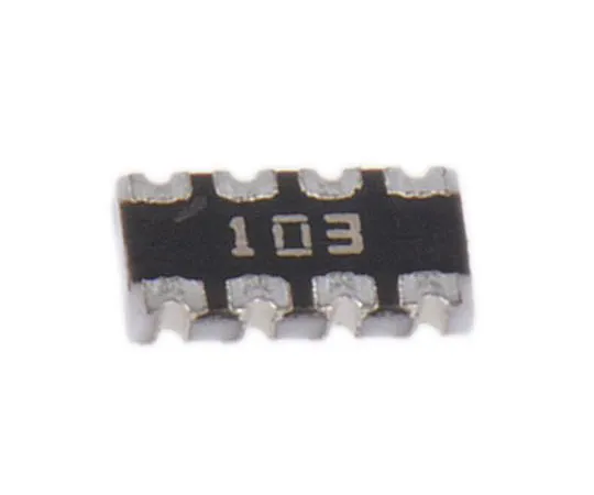 63-7609-90　Bourns CAT16 Series 10kΩ ±5% Isolated SMT Resistor Array, 4 Resistors, 0.25W total 1206 (3216M) package Concave　CAT16-103J4LF