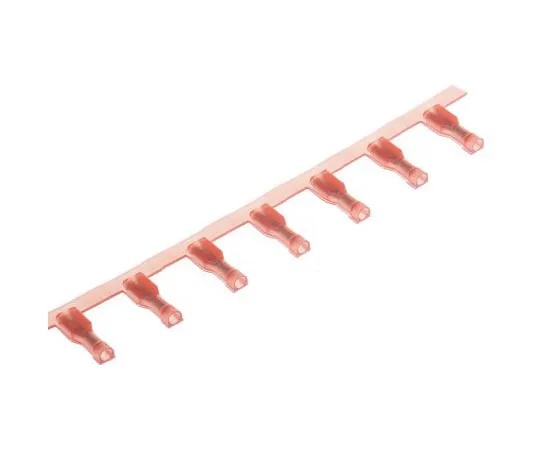 63-7687-02　TE Connectivity Ultra-Fast .110 Series Red Insulated Crimp Receptacle, 2.79 x 0.51mm, 0.3mm² to 0.8mm², 22AWG to 18AWG,　2-520083-2