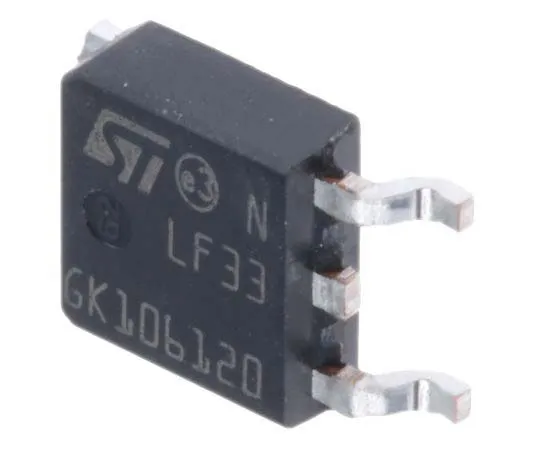 63-7744-85　STMicroelectronics LF33CDT-TR, LDO Regulator, 500mA, 3.3 V, ±2% 3-Pin, DPAK　LF33CDT-TR