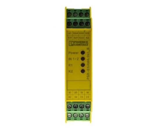 63-7742-83　Phoenix Contact PSR-SCP 24 V ac/dc Safety Relay Single or Dual Channel With 3 Safety Contacts　2900509