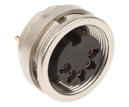63-7615-12　Lumberg 5 Pole Din Socket Socket, DIN EN 60529, 60 V ac IP68　0304 05