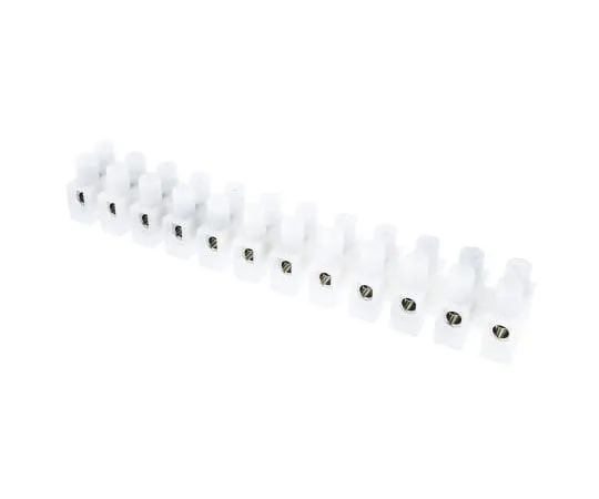 63-7561-72　RS Non-F***d Terminal Block, 12 Way/Pole, Screw Down Terminals, 10 mm², Nylon, 400 V　464-9700