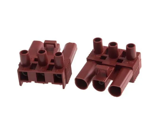 63-7588-45　RS PRO Non-F***d Terminal Block, 3 Way/Pole, Screw Down Terminals, 2.5 mm² Cable Mount, Nylon, 400 V Female　495-6301