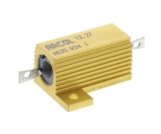 63-7637-10　Arcol HS25 Series Aluminium Ho***d Axial Wire Wound Panel Mount Resistor, 240mΩ ±5% 25W　HS25 R24 J