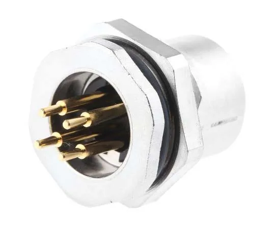 63-7726-53　Binder 713 Series M12 Panel Mount Connector, 4 contacts Socket　09-3432-90-04