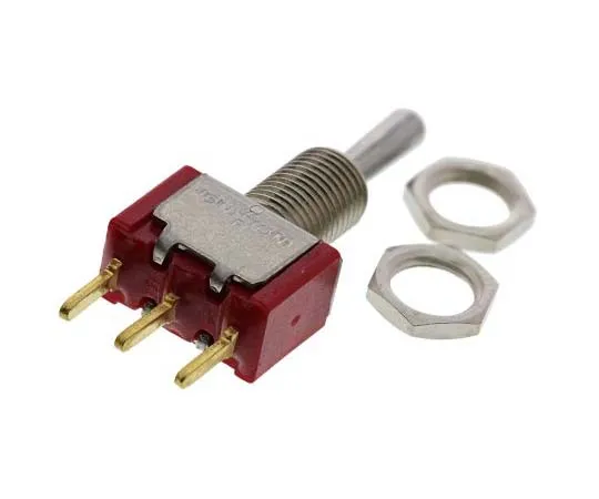 63-7735-76　TE Connectivity Single Pole Double Throw (SPDT) Toggle Switch, (On)-Off-(On), PCB　3-1825137-6
