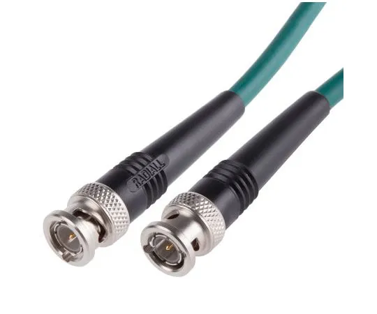 63-7591-19　Radiall Green Male BNC to Male BNC KX6A Coaxial Cable, 75 Ω　R284C0351022