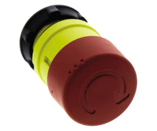 63-7632-11　Schneider Electric Harmony XB5 Series, Red Push Button Head, Turn to Release, 22mm Cutout　ZB5AS834
