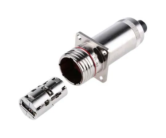 63-7704-39　Amphenol USBF TV Series, Panel Mount Type A USB Connector, Receptacle　USBFTV2PE1N
