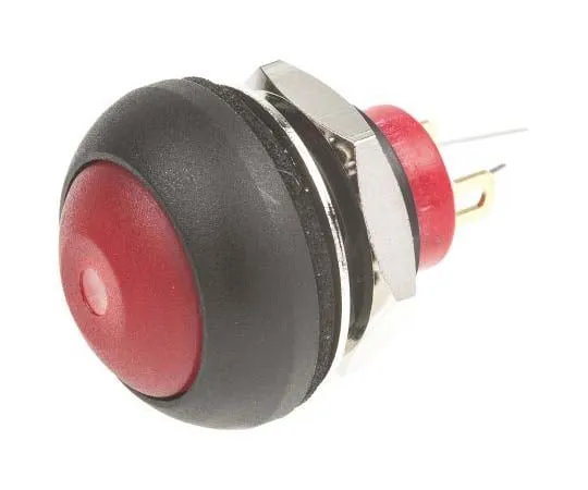 63-7714-11　KNITTER-SWITCH Single Pole Single Throw (SPST) Momentary Yellow LED Miniature Push Button Switch, IP67, 12.9 (Dia.)mm,　DPWL1CGRY