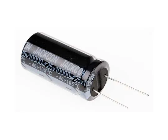 63-7736-96　RS PRO 10000μF 25V dc Aluminium Electrolytic Capacitor, Through Hole 22 (Dia.) x 42mm +105°C 22mm 10mm 42mm　170-1211