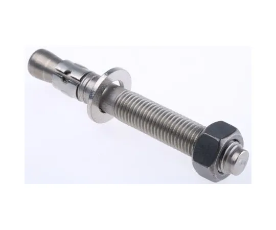 63-7643-30　RS Pro Stainless Steel Bolt Anchor M16, fixing hole diameter 16mm, length 130mm　622-2010