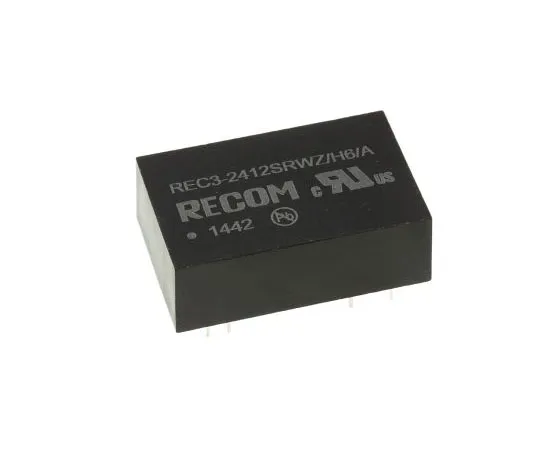 63-7587-29　Recom REC3 3W Isolated DC-DC Converter Through Hole, Voltage in 9 → 36 V dc, Voltage out 12V dc　REC3-2412SRWZ/H6/A