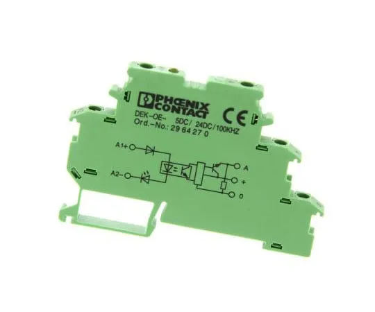63-7614-85　Phoenix Contact Optocoupler, Max. Forward 5 V, Max. Input 7 mA, 80mm Length, DIN Rail Mounting Style　2964270