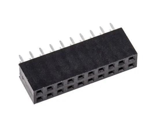 63-7686-32　HARWIN 2.54mm Pitch 20 Way 2 Row Straight PCB Socket, Through Hole, Solder Termination　M20-7831046