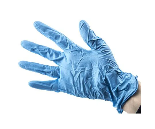 63-7630-31　Delta Plus Blue Nitrile Gloves size 8.5 - L Powder-Free x 100　V1400B10008