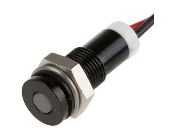63-7708-71　RS PRO White Indicator, 2 V dc, 6mm Mounting Hole Size, Lead Wires Termination, IP67　700-1851