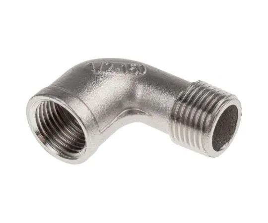 63-7592-15　RS PRO Stainless Steel Circular 90° Elbow 1/2in R(T) Female x 1/2in R(T) Male　499-3322
