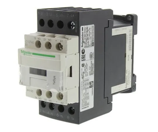 63-7631-26　Schneider Electric 4 Pole Contactor, 40 A, 24 V dc Coil, TeSys D, 4NO　LC1DT40BD