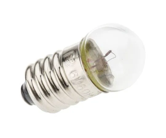 63-7652-99　E10 Indicator Light, Clear, 6 V, 60 mA, 10000h　655-9643