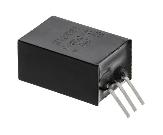 63-7671-81　Recom Switching Regulator, 32V dc Input, 3.3V dc Output, 1A　R-78B3.3-1.0L