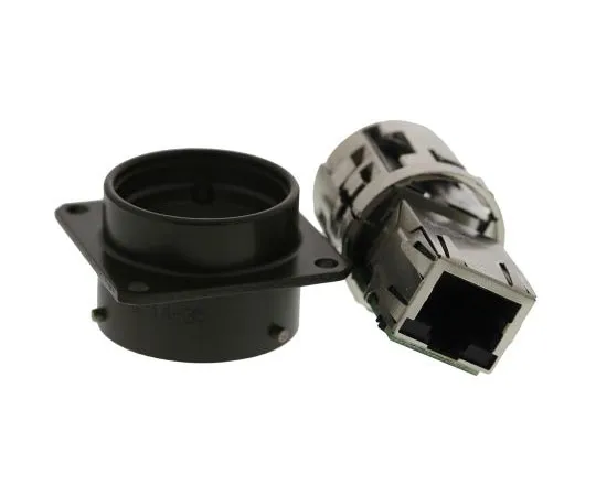 63-7618-46　Amphenol Female Panel Mount IP67 RJ45 Receptacle, LAN Category Cat5e　RJF 21 G