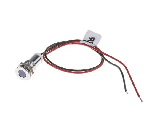63-7708-78　RS PRO White Indicator, 2 V dc, 8mm Mounting Hole Size, Lead Wires Termination, IP67　700-1902