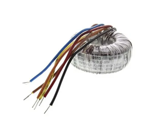 63-7670-56　2 Output Toroidal Transformer, 30VA, 2 x 6V ac　173-0139