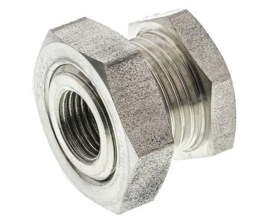 63-7558-66　Legris Stainless Steel Hexagon Straight Bulkhead Adapter 1/8in G(P) Female　1817 00 10