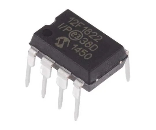 63-7717-31　Microchip PIC12F1822-I/P, 8bit PIC Microcontroller, 32MHz, 256 B, 2K x 14 words Flash, 8-Pin PDIP　PIC12F1822-I/P