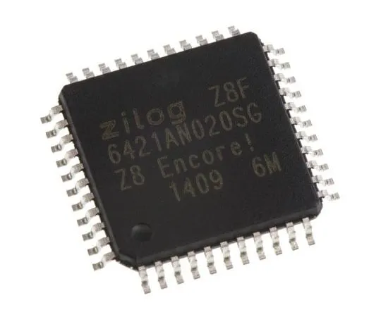 63-7653-48　Zilog Z8F6421AN020SG, 8bit Z8 Microcontroller, 20MHz, 64 kB Flash, 44-Pin LQFP　Z8F6421AN020SG