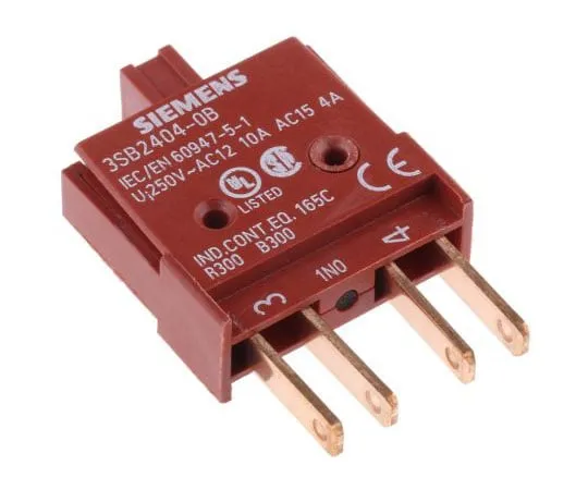 63-7635-67　NO Modular Switch Contact Block for *** with 3SB2　3SB2404-0B