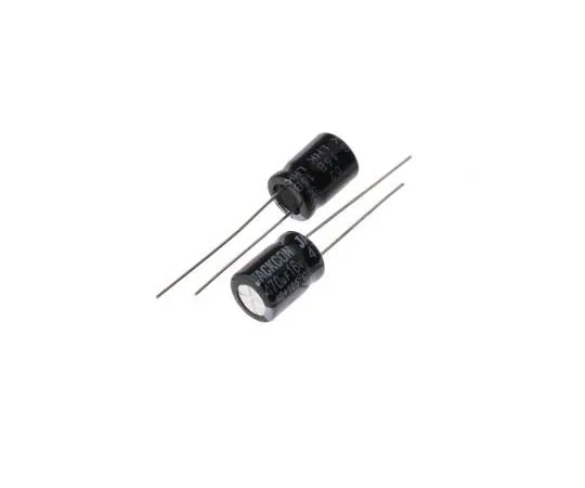 63-7736-49　RS PRO 470μF 16V dc Aluminium Electrolytic Capacitor, Through Hole 8 (Dia.) x 11mm +105°C 8mm 3.5mm 11mm　170-1171